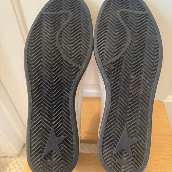 Golden Goose Ball Star Cream and Gray Suede Sneakers - Picture 6 of 8